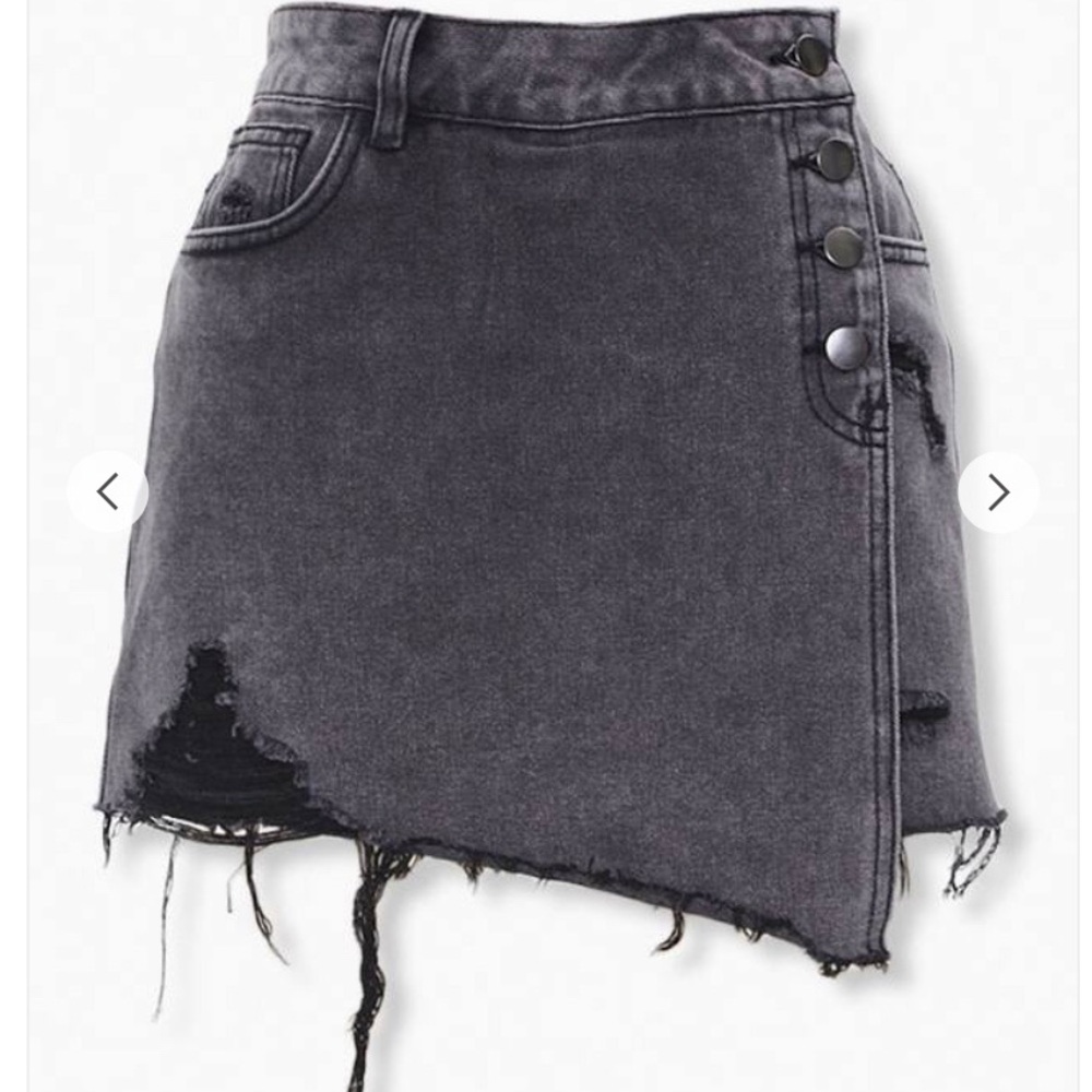 Denim skort